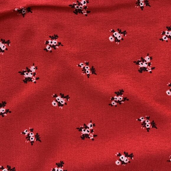 The Nines Hatch Dress Maternity Women S Red Floral Balloon Sleeve Boho Cottage - Picture 7 of 11